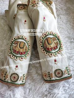 Saree Blouse Embroidery, Saree Bluse, Jewelry Embroidery, Maggam Blouse, Handmade Blouse, Saree Blouse Styles, Latest Blouse Designs Pattern, Simple Saree Designs, Mirror Work Blouse