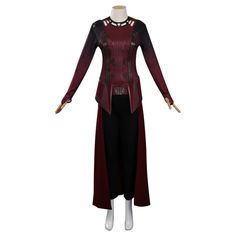 Scarlet Witch Wanda Carnival Costume L Fitted Fantasy Carnival Costumes, Halloween Costume Party Fandom Outfit, Fandom Halloween Costume For Costume Party, Fandom Costume Accessories For Cosplay At Comic-con, Fitted Fandom Cosplay Costume For Halloween, Fitted Themed Cosplay Costume For Fantasy Events, Themed Fitted Cosplay Costume For Fantasy Events, Fandom Costumes For Costume Party And Cosplay Events, Fantasy Costumes For Comic-con Themed Events