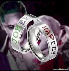 two rings with the words together on them