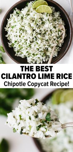 the best cilantro lime rice recipe is made with chipoti and coconut