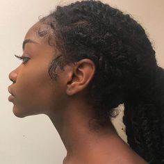 Side Profile, 인물 사진, Natural Curls, Afro Hairstyles, Black Girls Hairstyles, Brown Skin, Black Is Beautiful, Hair Goals