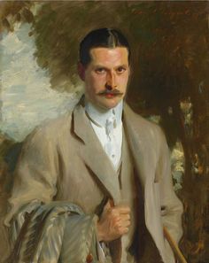 a painting of a man with a mustache