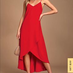 Perfect For Wedding Season. A Little Big, Fits More Like A L. Adjustable Straps. Chic Red Maxi Dress For Bridesmaids, Red Summer Dress For Wedding Guest, Chic Red Bridesmaid Dress, Chic Red Maxi Dress For Wedding, Red Maxi Dress For Summer Wedding, Summer Wedding Red Maxi Dress, Spring Wedding Red Maxi Dress, Dress Spaghetti, Lulu Dresses