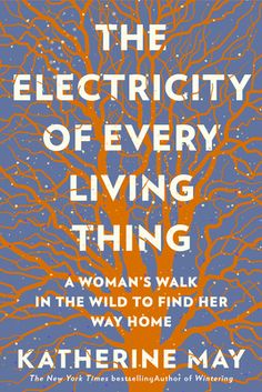 the book cover for the electricity of every living thing, with an orange tree on it