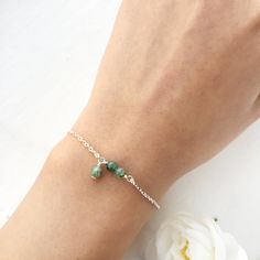 ✨ Dainty Emerald May Birthstone Bracelet, Personalized Gemstone Bracelet with choices of Sterling Silver, 14K Gold Filled and Rose Gold Filled.💜 Choose your own birthstone bracelet, or wear your loved one's birthstones. It's a perfect gift and an affordable treat for yourself. • Handmade in your preferred size. All metal parts are made with 925 Sterling Silver, 14K Gold Filled or Rose Gold Filled• Gemstone Diameter: 4 mm📏 To find your bracelet size, measure your wrist and add 0.5 - 1 inch for Gold Pearl Ring, Rose Gold Pearl, Emerald Bracelet, Birthstone Bracelet, May Birthstone, Birthstone Bracelets, Bridal Bracelet, Dainty Bracelets, Layered Bracelets