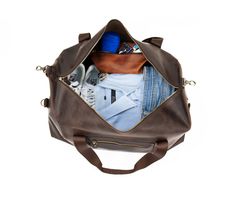 "Leather duffle bag, Mens leather weekend bag, Personalized duffel bag, leather holdall bag, leather overnight bag, leather gym bag for men ADD to cart Dopp kit: https://etsy.me/3bX5t56 ADD to cart mens leather keychain: https://etsy.me/2Ea5yWN Great leather travel bag for men. Very spacious, nice looking. You can take it in a plane as a cabin luggage. Excellent craftsmanship, amazing quality and the perfect size, make the backpack your favorite bag ever. These leather duffels are completely han Brown Large Capacity Weekender Bag For Weekend Trips, Brown Luggage With Sleeve For Weekend Trips, Brown Large Capacity Duffle Bag For Travel, Large Capacity Brown Duffle Bag For Travel, Brown Luggage For Weekend Trips With Sleeve, Brown Tote Duffle Bag For Travel, Tote Duffle Bag With Zipper Pocket For Overnight Trips, Overnight Tote Duffle Bag With Zipper Pocket, Brown Duffle Bag With Large Capacity For Weekend Trips