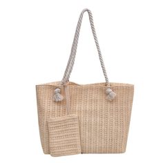 Discover the Ultimate Summer Companion Embrace the spirit of summer with our Woven Summer Straw Tote Bag, perfect for women who appreciate both style and functionality. This beautifully crafted handbag blends traditional weaving techniques with modern design, making it an essential accessory for any fashion-forward wardrobe. Whether you're heading to the beach or strolling through the city, this tote is designed to accompany you on every adventure. Exceptional Design and Craftsmanship Made from high-quality straw with a polyester lining, our tote bag offers durability and a soft feel, ensuring it can handle the rigors of everyday use. The casual tote shape combined with its knitting pattern exudes a sense of laid-back elegance that complements any outfit. Equipped with a secure zipper clos Unique Knitting Patterns, Straw Tote Bag, Bag Stand, Traditional Weaving, Straw Tote, Casual Tote, Mini Purse, Shoulder Tote Bag, Weaving Techniques