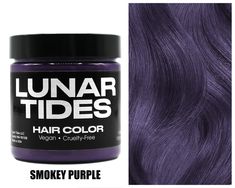 Looking For A New One Of A Kind Hair Color? Our Smoke Collection Features Unique And High Fashion Colours All with a Smokey Grey Tint. Smokey Purple is a One Of A kind Medium Purple Hair Shade With Grey undertones. *This Is A Semi-Permanent Purple/Grey Hair Dye *Our Dyes Are Non-Damaging And Do Not Require Developer. *Each Dye Bottle is 4 oz. All our dyes are Vegan/ Cruelty Free. *All Colored Hair Dyes Require Light Blonde Or Platinum Hair Prior To Application. *Using A Tint Brush Is Required Fo Medium Purple Hair, Purple Grey Hair, Silver Hair Dye, Lunar Tide, Warm Purple, Dark Purple Hair, Grey Hair Dye, Dyed Hair Pastel, Dyed Hair Purple