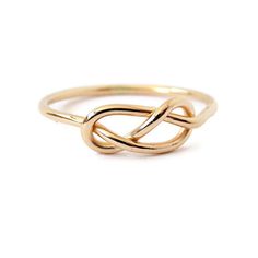 Solid Gold Infinity Knot Ring: 14K Gold ring, Yellow or White Gold, Engagement Ring, Promise Ring Modern Twist Infinity Stackable Rings As Gift, Classic Infinity Stackable Rings As Gift, Classic Infinity Rings As A Gift, Classic Infinity Rings As Gift, Classic Infinity Ring As A Gift, Classic Infinity Ring As Gift, Adjustable 14k Gold Infinity Ring, Gold Infinity Stackable Rings As Gift, Adjustable Infinity Ring In Yellow Gold