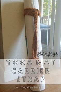 the yoga mat carrier strap is made from yarn