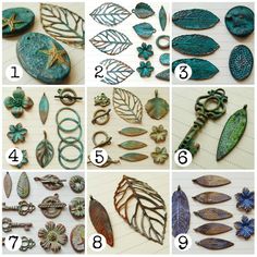 many different types of leaves and other things to see in the pictures below, along with instructions on how to use them