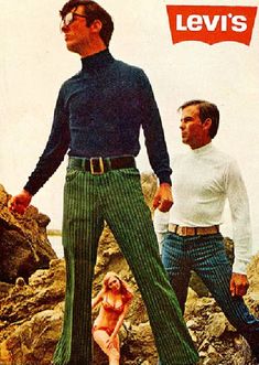 Mode Hippie, 70s Inspired Fashion, Old Advertisements, Hipster Mens Fashion