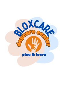 the logo for a children's play and learn program, with an image of a hand