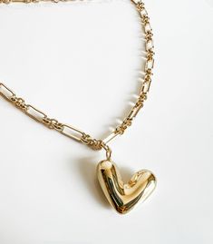 The Penelope puffy heart charm necklace is a show stopper. It’s a fun, chunky and playful charm This large 3D charm is a fav Close Instagram, Puffy Heart Charms, Heart Charm Necklace, Puffy Heart, Personalized Bracelets, Gold Collection, Ring Necklace, Heart Charm, Shop Necklaces