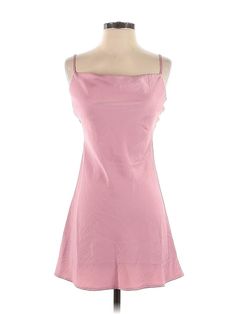 Assorted Brands Cocktail Dress Size: Small Pink Dresses - used. 100% Polyester, Mini, Scoop Neck, Short, Sleeveless | Cocktail Dress: Pink Dresses - Size Small Feminine Sleeveless Slip Dress For Day Out, Summer Sleeveless Spaghetti Strap Dress, Flirty Sleeveless Slip Dress For Day Out, Pink Fitted Slip Dress For Day Out, Fitted Pink Slip Dress For Day Out, Casual Solid Mini Length Slip Dress, Flirty Sleeveless Mini Dress For Daywear, Pink Sleeveless Slip Dress For Brunch, Sleeveless Pink Slip Dress For Brunch