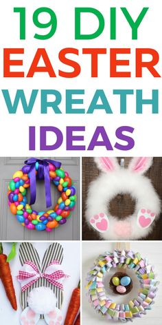 Add some festive cheer to your home this Easter with these beautiful Easter wreath ideas! Whether you prefer a traditional floral wreath or something more modern, these DIY spring wreaths will help you create the perfect centerpiece for your front door. From pastel-colored eggs to bunny wreaths and spring flowers, there's something for everyone. Impress your guests and celebrate the season with these easy and creative Easter wreath ideas that are sure to make your home look stunning. Diy Easter Wreath, Bunny Wreaths, Wreath Decorating Ideas, Make Your Own Wreath, Traditional Easter, Easter Wreath Diy, Diy Spring Wreath