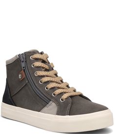 From Taos Footwear&#x2C; the Top Soul Canvas Retro High Top Zip Sneakers feature:Soft canvas upperLace up front and side zipper closureCanvas liningCurves and Pods® premium polyurethane removable footbed with arch and metatarsal supportHugs the contours of your feet for great comfort and all day wearExceptional arch & metatarsal support that provides great comfort with each step and helps reduce fatigueFlexible&#x2C; durable rubber outsoleApprox. 1.12" platf Foot Health, Taos, Comfortable Sneakers, Dillard's, Canvas Shoes, Casual Sneakers, Womens Shoes Sneakers, Tao, Comfortable Shoes