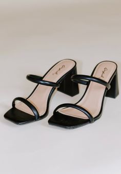 Every girl needs a good classic pair of black heels! Our Kerstin Block Heels can go with every look from casual to dressy. 2” heel height Dainty Black Heels, Black Heels Casual, Cute Heels Black, Black Bridesmaid Shoes, Hoco Heels, Poetry Night, Homecoming Heels