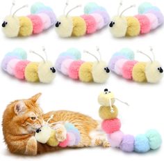 Syhood 6 Pcs Catnip Toys Interactive Caterpillar Toys for Cats Caterpillar Fidget Toy 7.9" Multicolor Natural Catnip Toys Simulation Caterpillar Fake Worm for All Age Cats Cute Fluffy Kitten Toy Cute Fluffy Kittens, Caterpillar Toys, Toys For Cats, Soft Cat, Fluffy Kittens, Fidget Toy, Cats Cute