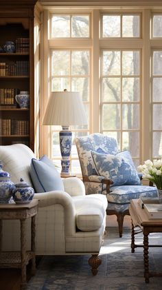 Southern Interior Design English Arm Sofa Living Rooms, Southern Elegant Home, Southern Traditional Maximalist, Modern With Classic Interior, Sofa And Two Loveseats Layout, Classic Southern Interior Design, Classic Americana Interior Design, Curated Interior Design, Southern Charm Interior