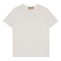 Gucci Cotton Jersey T-Shirt with Double G 'White' 548334-XJEJF-9088 Fashion Performance, Stylish Sneakers, Jersey T Shirt, Perfect Pair, Your Perfect, Gucci, Sneakers, T Shirt, White