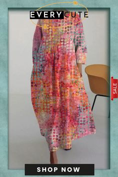 Women's Casual Floral Print Dress Summer Multicolor Floral Print V-neck Dress, Multicolor Floral Print V-neck Dress For The Beach, Multicolor Floral Print V-neck Summer Dress, Multicolor Floral Print Maxi Dress, Free Size, Multicolor Floral Print Maxi Cover-up, Floral Print Dress, Women's Fashion Dresses, Print Dress, Casual Women