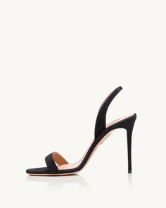 So Nude Sandal 105 Aquazzura@ Official Nude Sandals, S N, Stiletto Heel, Sling Backs, Stiletto Heels, Pineapple, Media, Sandals, Heels