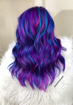 Stylish Hair Colors, Galaxy Hair, Stylish Hairstyles, Beautiful Hair Color, Pretty Hair Color, Bright Hair