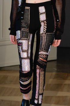 Augustin Teboul | Berlin Fashion Week | Spring 2017 Fashion Trousers, Techno Fashion, Shabby Chic Clothes, Fashion Walk, Floral Prom Dresses, Berlin Fashion Week, Rave Fashion