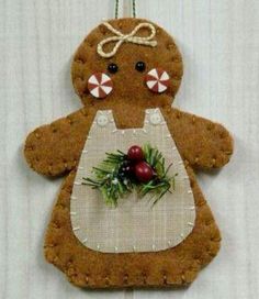 a ginger ornament hanging on a wall