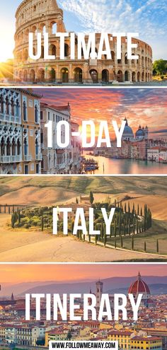 Ultimate 10-Day Italy Itinerary Hidden Italy, Italy Honeymoon Itinerary, Italian Tour, Italy Road, Italy Tour