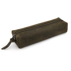 Fine Leather Zipper Pen, Pencil & Cosmetic Case / Olive / Brown / Blue / Mink / Red / Camel / Cinnamon / Beige Brown Pouch Pencil Case For Daily Use, Brown Rectangular Pencil Case With Zipper, Classic Rectangular Everyday Pencil Case, Classic Rectangular Pencil Case For Everyday Use, Classic Rectangular Pencil Case, Brown Rectangular Pencil Case For Everyday Use, Classic Rectangular Pencil Case For Daily Use, Portable Leather Rectangular Pencil Case, Portable Leather Pencil Case