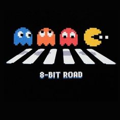 the video game 8 bit road is shown