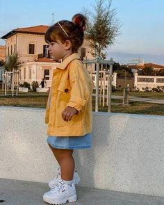 Yellow Denim Jacket, Girls Denim Jacket, Yellow Denim, Classic Denim Jacket, Mustard Color, Yellow Mustard, Girls Wardrobe, Girls Denim, Childrens Fashion