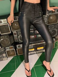 Style: Office LadyAge: 25-34Waist Type: HIGHDecoration: Fake ZippersDecoration: Lace-upElasticity: Medium StrecthFabric Type: Laminated FabricPattern Type: SolidPant Style: Pencil PantsMaterial: PolyesterMaterial: Faux LeatherMaterial: PolyamideFit Type: skinnyLength: Ankle-Length PantsSeason: WinterClosure Type: DrawstringGender: WOMENFront Style: PleatedColor: BlackListed Year season: Winter 2023 Autumn ,SpringPants: trousers Punk Style Fitted Bottoms With Metal Zipper, Trendy Black Pants With Metal Zipper, Trendy Black Bottoms With Metal Zipper, Punk Style Bottoms With Zipper Closure For Night Out, Punk Bottoms With Zipper Closure For Fall, Fall Punk Bottoms With Zipper Closure, Winter Faux Leather Bottoms With Zipper Closure, Punk High-waist Faux Leather Bottoms, Black High-waist Bottoms With Metal Zipper