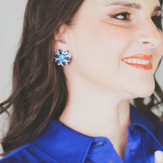 Pre Order Delivery 4-6 weeks Need it faster? Text us at (619) 247.5731 or Call us at (619) 365.4736 Sleeping Beauty Turquoise & Kyanite FlowerStud Earrings. This pair are perfect for every occasion. Sleeping Beauty Turquoise: 4.540 ct Kyanite: 13.330 ct Diamond: 0.76 ct Rhodium Plated Silver: 8.396 grams Gold Post: 0.18 grams Blue Multi-stone Earrings For Jewelry Making, Sleeping Beauty Turquoise, Flower Earrings Studs, Flower Studs, Turquoise Earrings, Rhodium Plated, Colored Diamonds, Pre Order, Sleeping Beauty