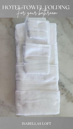 hotel towel folding for your bathroom by isabiella's loft on etsyle com