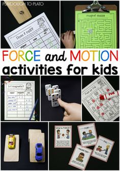 force and motion activities for kids