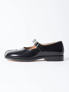 Maison Margiela - Black Tabi Classic Mary-Janes – Frances May Shoes With Shorts, Bare Knuckle, Christian Wijnants, Eckhaus Latta, Sophie Buhai, Raquel Allegra, Jane Shoes, Mary Jane Shoes, New Arrival Dress