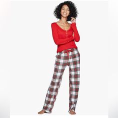 Brand: Stars Above Item: Women 2 Piece Cozy Pajama Set Size Large Top: 65% Polyester / 35% Rayon Pants: 95% Polyester / 5% Spandex Womens Henley, Women's Henley, Plaid Pajama Pants, Cozy Pajamas, Winter Pajamas, Soft Pajamas, Plaid Pajamas, Soft Pants, Henley Top