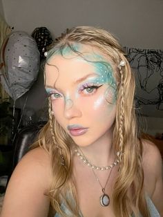 Mermaid Costume Makeup, Siren Halloween, Mermaid Makeup Halloween, Siren Costume, Mermaid Halloween Costumes, Mermaid Halloween, Retro Makeup