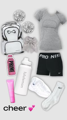 practice fit #cheer #cheerleading #cheerpractice #cheerfit #preppy #fyp #outfit #fit #fitinspo #preppyaesthetic Cheerleading Outfits Aesthetic, Dance Wear Practice, Cheerleading Photos, Cheer Picture Poses