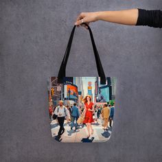 Stay stylish and organized on the go with our spacious tote bag, now with FREE SHIPPING to the US, Canada, EU, and UK! THE ARTWORK Dive into the vibrant energy of this artwork capturing the essence of New York City. Every brush stroke brings to life the bustling streets, radiant lights, and iconic skyscrapers. A masterpiece that encapsulates the city's unyielding spirit and dynamic atmosphere. THE TOTE BAG This tote bag is both trendy and practical and is perfect for carrying all your essentials Vibrant Energy, Bags Logo, Brush Strokes, 30 Day, Skyscraper, Diving, York City, New York City, Essence