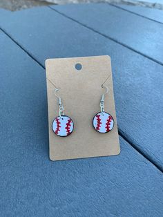 These 2D style earrings are so cute and make for a great personalized gift or sticking stuffer! Fun White Earrings For Everyday, Fun White Everyday Earrings, Casual Round Earrings For Gift, Fun Round Earrings As A Gift, Casual Round Hypoallergenic Earrings, Casual Hypoallergenic Round Earrings, Casual Hypoallergenic Earrings, Novelty White Earrings For Birthday, Nickel-free Casual Earrings For Gifts