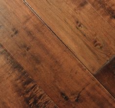 a wooden floor that has been cleaned and is brown