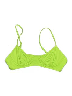 NU Swim Swimsuit Top Size: X-Large Green Swimwear - used. 78% POLYAMIDE, 22% ELASTANE, Solid | NU Swim Swimsuit Top Green Solid Swimwear - Used - Size X-Large Green Padded Beachwear Swimwear, Green Padded Swimwear, Green Padded Swimwear For Vacation, Padded Green Swimwear For Vacation, Green Padded Swimwear For Swimming, Green Padded Swimwear For Beach, Green Padded Swimwear For The Beach, Padded Green Swimwear For Beach, Trendy Green Swimwear With Built-in Bra