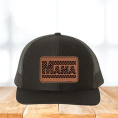 Custom Richardson Hat six panel snapback trucker hat with leather patch. Patches are laser engraved and made out of PU material. These patches are non-washable. Please do not submerge these in water. Damage to your patch could occur. Patch Size: 2" x 3" Patches are made to order. TAT - 7-14 Business days Trucker Hat Patch, Trucker Hat With Leather Patch, Six-panel, Leather Patch Trucker Hat 5-panel, Trucker Style 5-panel Baseball Cap With Logo Patch, Richardson Hats, Cotton 5-panel Trucker Hat With Logo Patch, Leather Patches, Trucker Cap, Making Out