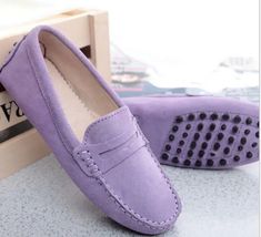 Women‘s Slip Loafers pumps on Moccasins leather Suede Ladies Shoes Flats Driving | eBay Ladies Shoes Flats, Womens Driving Loafers, Purple Belt, Fashion Shoes Flats, Suede Moccasins, Womens Mary Janes, Driving Loafers, Leather Flat Shoes, Casual Loafers