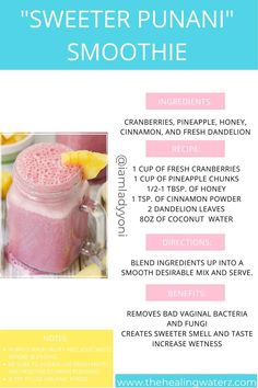 the recipe for this smoothie is very easy to make