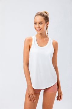 88% Nylon. 12% Spandex 4-way stretch. breathable and sweat-wicking Classic racerback design Cool and refreshing High elastic stretch For: Tennis. Skating. Golf. Dance. Lounging. Yoga & Studio. etc. Racerback Workout Tank Top, Stand Collar Jackets, Black Bathing Suits, Design Cool, Strapless Bandeau, Workout Tank Top, Black Swimwear, Sport Tank Tops, High Waist Bottoms